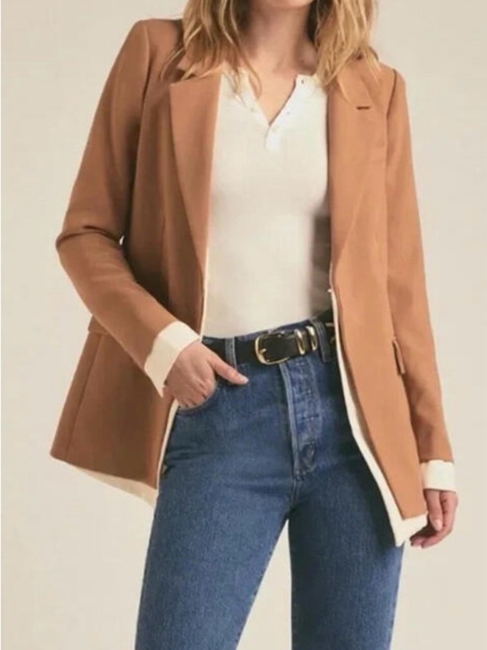 Favorite Daughter Kelly Blazer Tan NWT